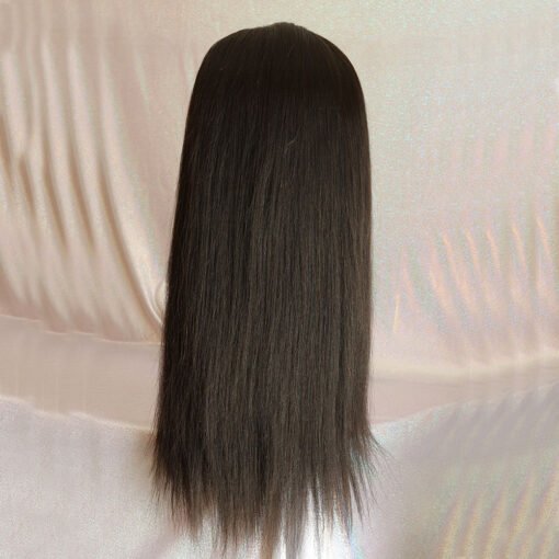18 inch yaki straight machine made headband wigs